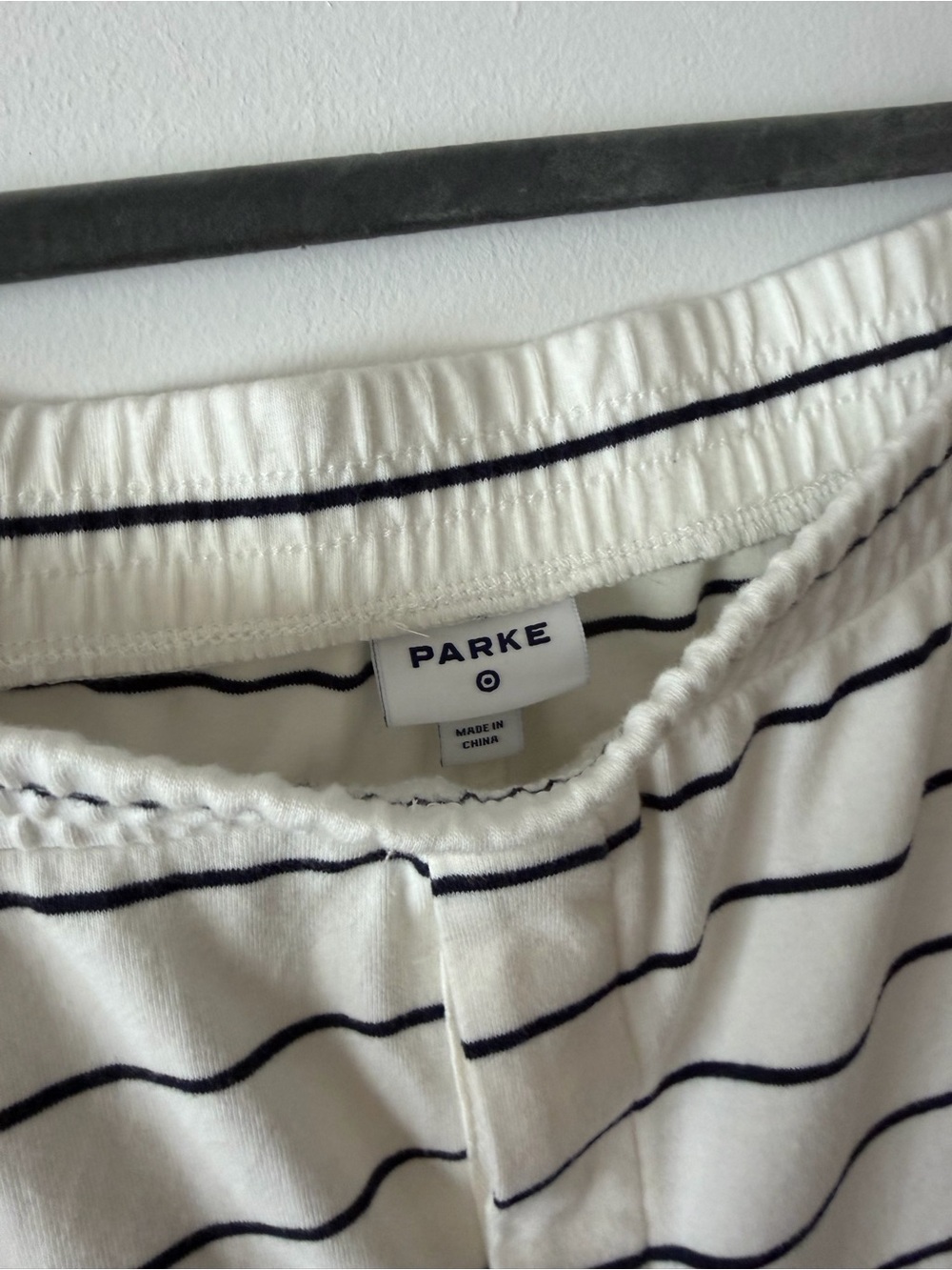 Parke x Target Collab Striped Wide-Leg Sweatpants White and Navy Stripes 4X NWT - Picture 2 of 5